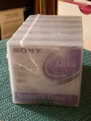 SEALED 5-Pack Of Sony SDLT1-320 Super DLT 160GB/320GB 1/2  Tape Data Cartridge • $25.95