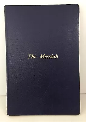 The Messiah E.Prout Handel Vintage Antique 1902 Music Score Religious Song Book • £16.99