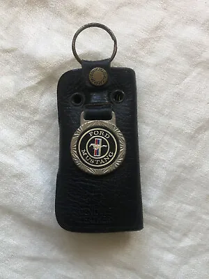 Vintage Ford Mustang Genuine Leather Key Holder Key Ring Key Chain • $24.99