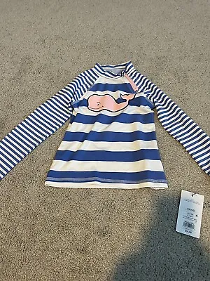 Vineyard Vines Target Girl’s Swimsuit Striped Rashguard Size 4/5T New • $18.95