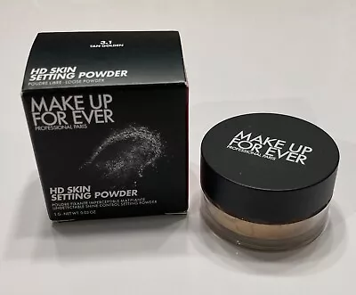 NEW Make Up For Ever HD Skin Setting Loose Powder 3.1 Tan Golden Mini 1g Travel • $11