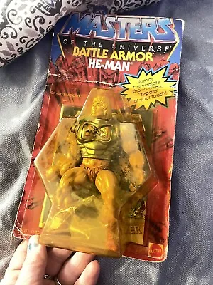 Original 1983 Battle Armor He-Man MASTERS OF THE UNIVERSE MOTU Vintage Unopened • $300