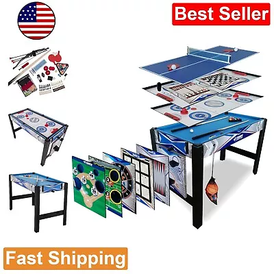 Ultimate 13-in-1 Compact Combo Game Table - Space-Saving - 48 L X 24 W • $277.99