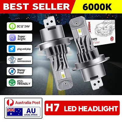 MODIGT H7 LED Headlight Bulbs Low Beam White Globes For Holden Epica 2007-2010 • $42.27