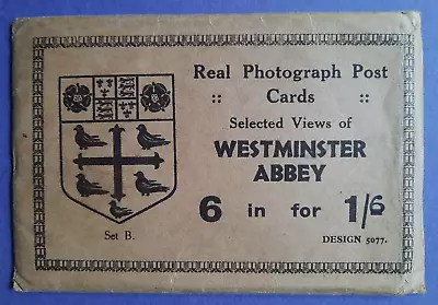 Postcard Set 6 Westminster Abbey London.by Valentine's.RP. Images Reg C1890-1930 • £2.50