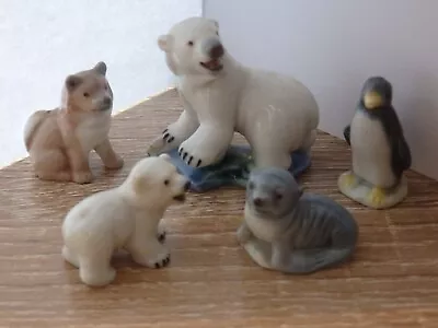Wade First Whimsies Set 6 - Polar Animals  1956 - 1959  Complete Set • £40