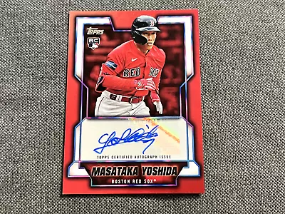 Masataka Yoshida Auto RC TJA-MY Red Sox Rookie 2023 Topps Baseball Japan • $129