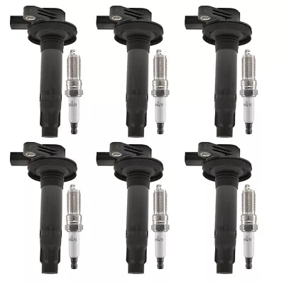 6 Ignition Coil + 6 Motorcraft Platinum Spark Plug For Ford Lincoln Mazda UF553 • $78.11