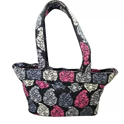 Vera Bradley Black Pink Northern Lights Quilted Shoulder Bag • $16.99