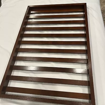 Wooden Slat Matchbook Cover Wall Mounted Display Rack 23 X 15 X 1.5 • $62