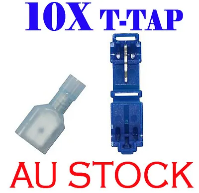 T-TAP Quick Wire Connectors BLUE 18-14 AWG Gauge Car Audio Terminals 10 PCS • $7.90