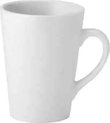 6x Latte Mug 12oz Tea/Coffee Mug Pure White By Utopia Glass Crockery • £17.99