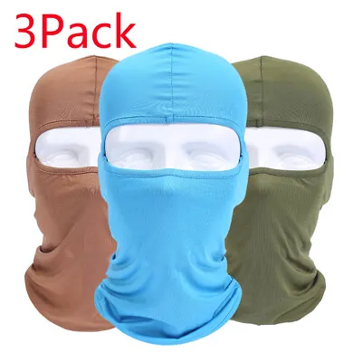 3Pack Balaclava Full Face Mask Neck Gaiter UV Protector Ski Sun Hood Cover Mask • $10.98