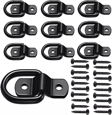 D Ring Tie Down Anchor 1/4  Heavy Duty Trailer Anchor Lashing Rings 1200 Lbs Cap • $22.49