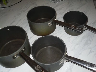 £49.99 • Buy Anolon Professional Anodised Saucepans & Milk Pan Meyer Set 4 Non Stick Durable