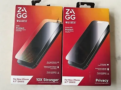 ZAGG Invisible Shield Screen Protector For IPhone 15 PLUS (6.7 )-XTR3 Or Privacy • $21.99