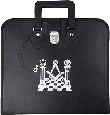 Masonic Regalia MM/WM And Provincial Apron Case Printed Pavement Pillars Logo • $65.90