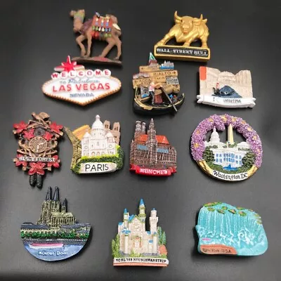 World Tourism USA Germany France Egypt Souvenir 3D Resin Fridge Magnet H3 • $4.99