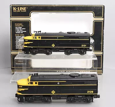 K-Line K2129 O Gauge Erie Alco AA Diesel Locomotive Set #2129/2131 EX/Box • $134.99