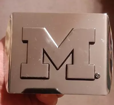 Michigan Wolverines Metal Chrome Hitch Cover • $9.99