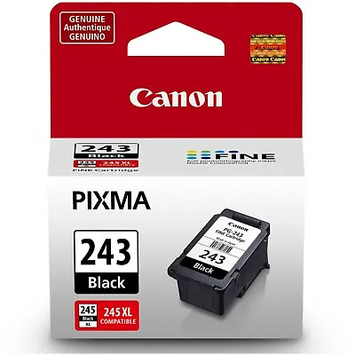Genuine Canon Black PG-243 Ink Cartridge (1287C001) TS302 TS3320 MG2522 TR4520 • $25.99