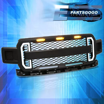 For 18-20 Ford F150 Front Grille Bumper Mesh Grill + LED DRL Turn Signal Lights • $193.99