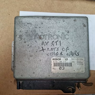 £160 • Buy PEUGEOT 106 XSi 1.4 1400  Pre Cat Engine ECU BOSCH / CITROEN AX GTi  0261200217