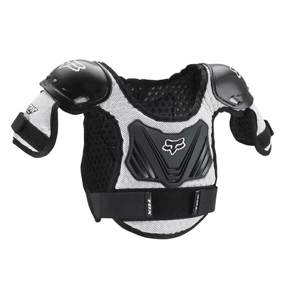 $45.95 • Buy Fox Racing Youth Black/Silver Pee Wee R3 Roost Guard Chest Protector Motocross