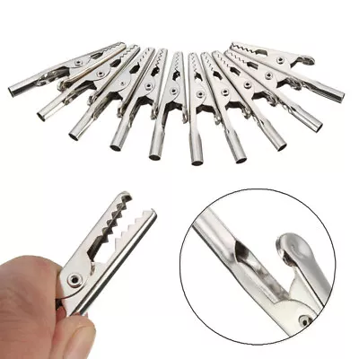 $2.59 • Buy 10PCS Alligator Crocodile Test Clips Cable Lead Screw Probe Fixing New