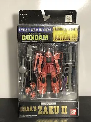 Char’s Zaku II MS-06S Bandai Mobile Suit Gundam In Action Figure MSIA MIA JP Ver • $49.99