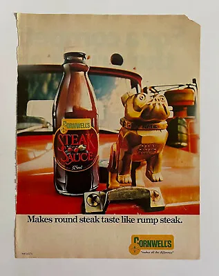 Cornwell's Steak Sauce Mack Bulldog Truck Hood Ornament ~ Vintage PRINT AD 1983 • $9.95