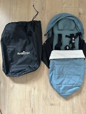 Babyzen Yoyo2 Newborn Pack 0+ - AQUA  With White Fleece And Bag. • £99