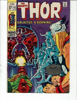 Mighty Thor #162 JACK KIRBY GALACTUS ORIGIN Silver Age Marvel 1969 Fine- • $22