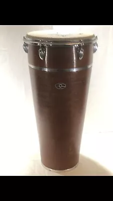 Rare Vintage Slingerland  Natural Wood Niles Badge Tall Conga Drum Made In USA • $199.99