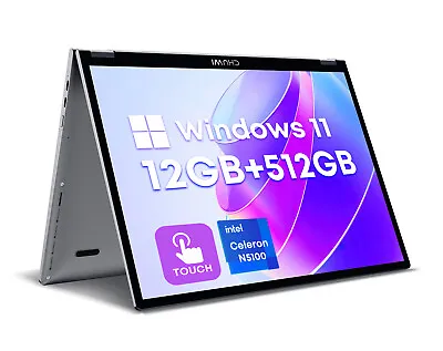 CHUWI MiniBook X 10.51'' Touchscreen Laptop Intel N100 360° Rotation12+512G W11 • $307.09