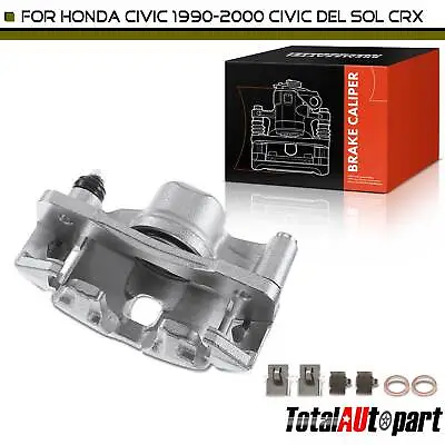 Disc Brake Caliper W/ Bracket Front Left For Honda Civic 1990-2000 CRX 1990-1991 • $51.49