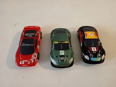 Hornby Scalextric Slot Cars X3 Jaguar Aston Martin GTR • £25