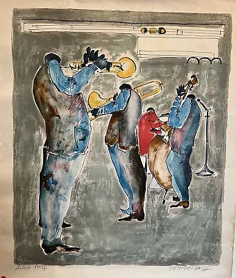 Jazz Musicians New Orleans Leo Meiersdorff Artist Proof Signed Lithograph RARE • $3149.10