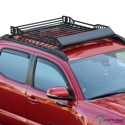 TLAPS For Kia Extendable Roof Rack Cargo Basket Storage Carrier W/Fairing Black • $269