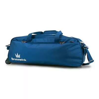 Brunswick Combat Blue 3 Ball Tote Bowling Bag • $84.95