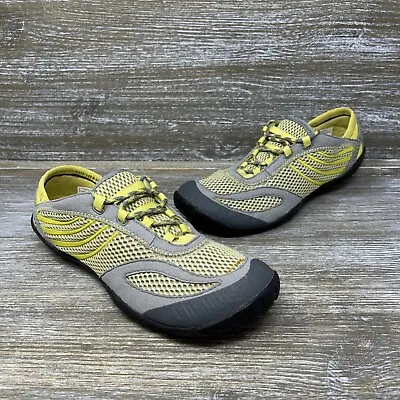 Merrell Pace Glove Acacia Barefoot Running Shoes Vibram Yellow Womens Size 9.5 • $25.19