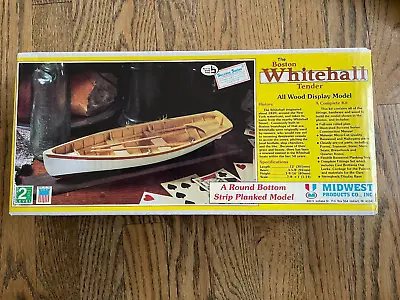 Midwest Products Boston Whitehall Tender All Wood Display Model Kit NEW SEALED • $35