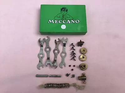 Meccano Vintage Old Loose Spares In A Tin All In Well Used Vintage Condition. • £15.99