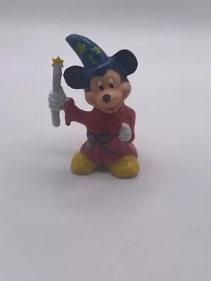 Vintage Walt Disney Productions Mickey Mouse Fantasia Wizard PVC Figure#2 • $8