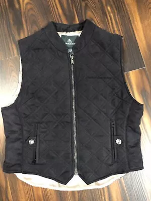 Mountain Horse Equestrian Riding Vest Quilted BLACK Adjustable Women's Medium • $29