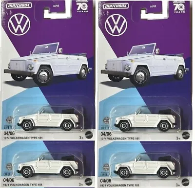 2023 Matchbox VW Series Volkswagen 1974 Thing Type 181 White Lot (4) • $25