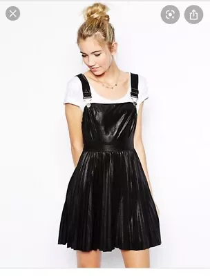 £8 • Buy Jovonnista At ASOS Black Pinafore Bnwot UK10