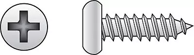 Hillman 823302 Stainless Steel Pan Head Phillips Sheet Metal Screw #10x2-1/2 In. • $17.03