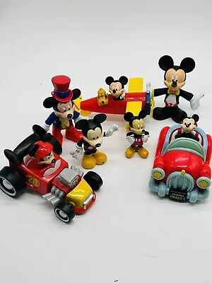 Disney Mickey Mouse Airplane Car Figures Toys Lot Of 7 • $14.99