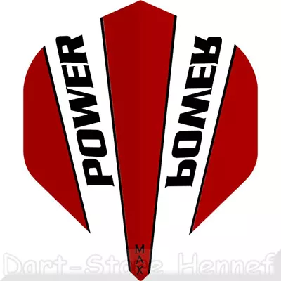 £3.46 • Buy 6 Dart Flights McCoy Max Power, Red-White, 150 Micron